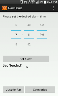 How to mod Alarm Clock Quiz patch 1.02 apk for pc