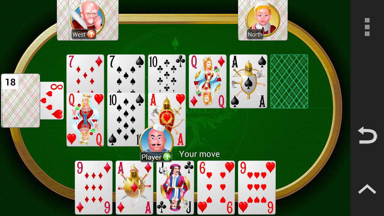 Android application Collection of card games screenshort