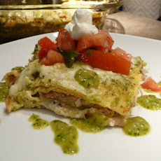 Best Chilaquiles with Roasted Tomatillo Salsa and Poblanos (and with Turkey Leftovers)