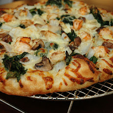 Mixed Mushroom and Goat Cheese Pizza by Sam Zien