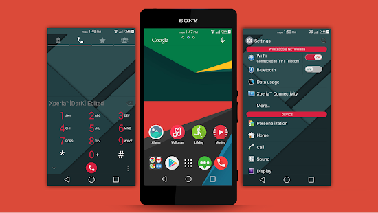 How to mod Xperia™ Dark Edited-Red Theme patch 1.1 apk for laptop