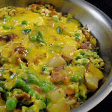 Potato, Pea and Bacon Tortilla