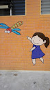 Girl Catching Dragonfly