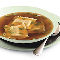 Wild Mushroom Ravioli in Porcini Broth