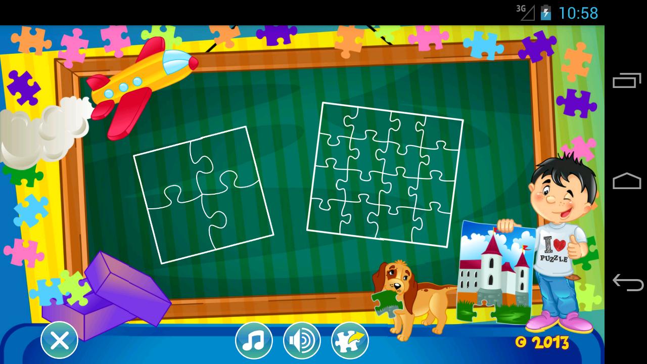 Android application Jigsaw Puzzles for Kids screenshort