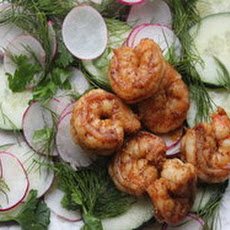 Make-Ahead Marinated Cucumber Salad with Radishes, Dill, and Shrimp