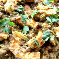Prawns With Garlic in a Spiced Dhal Curry