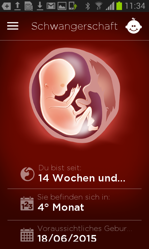 Android application iMom • Pregnancy &amp; Fertility screenshort