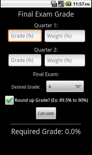 【免費生產應用App】Final Exam Calculator-APP點子