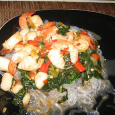 Spicy Shrimp and Scallops With Cellophane Noodles