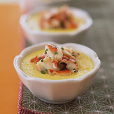 Steamed Corn Custards with Crab