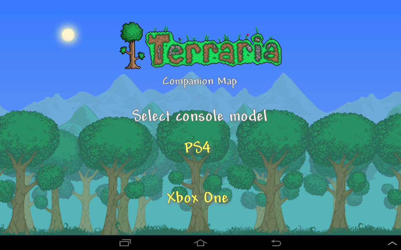 Android application Terraria World Map screenshort