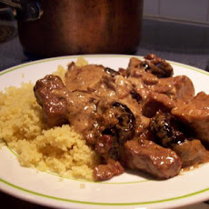 Zurie's Pork Tenderloin With Yoghurt, Mustard and Prunes