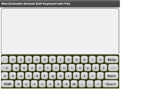 Mini German Keyboard Pad