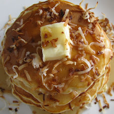 White Chocolate Coconut Pancakes