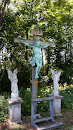 INRI Crucifix, Flanked By Angels