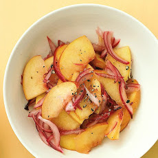 Peach and Red-Onion Relish with Grilled Pork Chops
