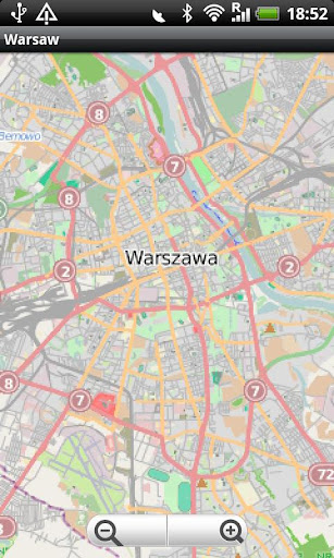 Warsaw Street Map