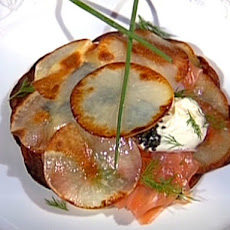 Smoked Salmon and Crisp Potato-Wich, American Caviar