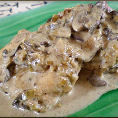 Crock Pot Chicken With Mushrooms and Leeks (Low Carb)