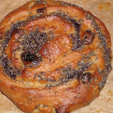 Poppy Seed Cherry Raisin Pinwheels