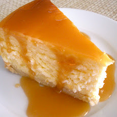 Classic Cheesecake with Salted Caramel Sauce