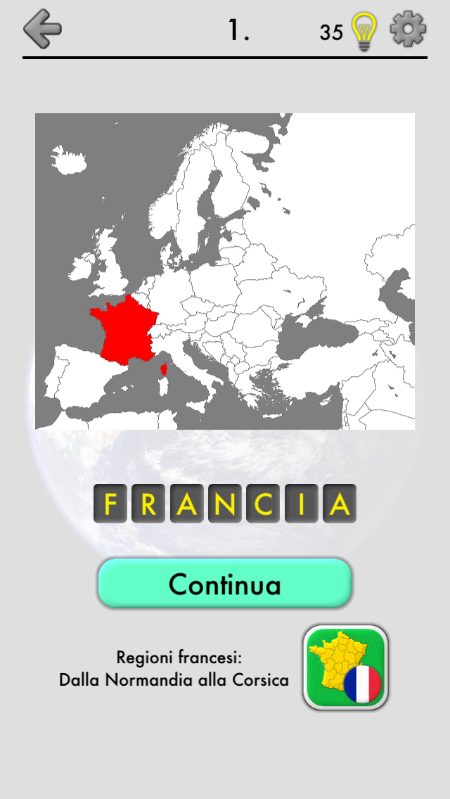 Android application Maps of All Countries in the World: Geography Quiz screenshort