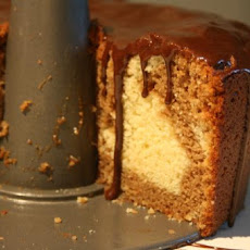Chocolate-Pumpkin Marble Cake