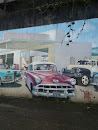 Old Fashioned Gas Station Mural