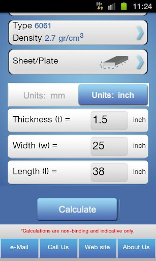 Metal Weight Calculator