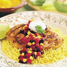 Fiesta Chicken with Black Bean Salsa