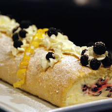 Luscious Lemon Cream Roll with Summer Berries