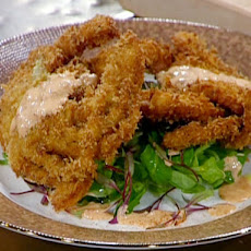 Panko-Dusted Soft Shell Crabs with Spicy Mayonnaise Drizzle