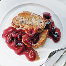 Pork Chops with Cherry Sauce