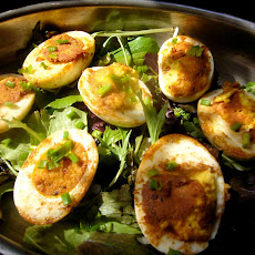 Crispy brown buttered eggs