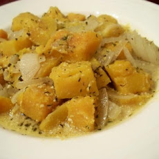 Butternut Squash Braised With Cream and Fresh Thyme