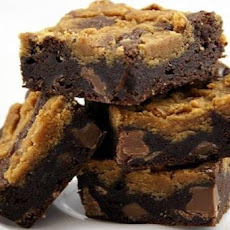 Chocolate Peanut-Butter Layer Brownies