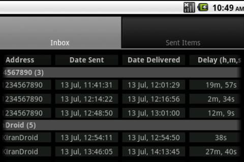 SMS Delay Tracker