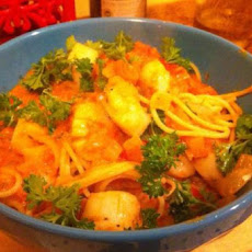 Quick Scallops and Spaghetti
