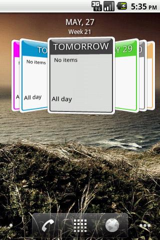 Up Next 3D Calendar Widget