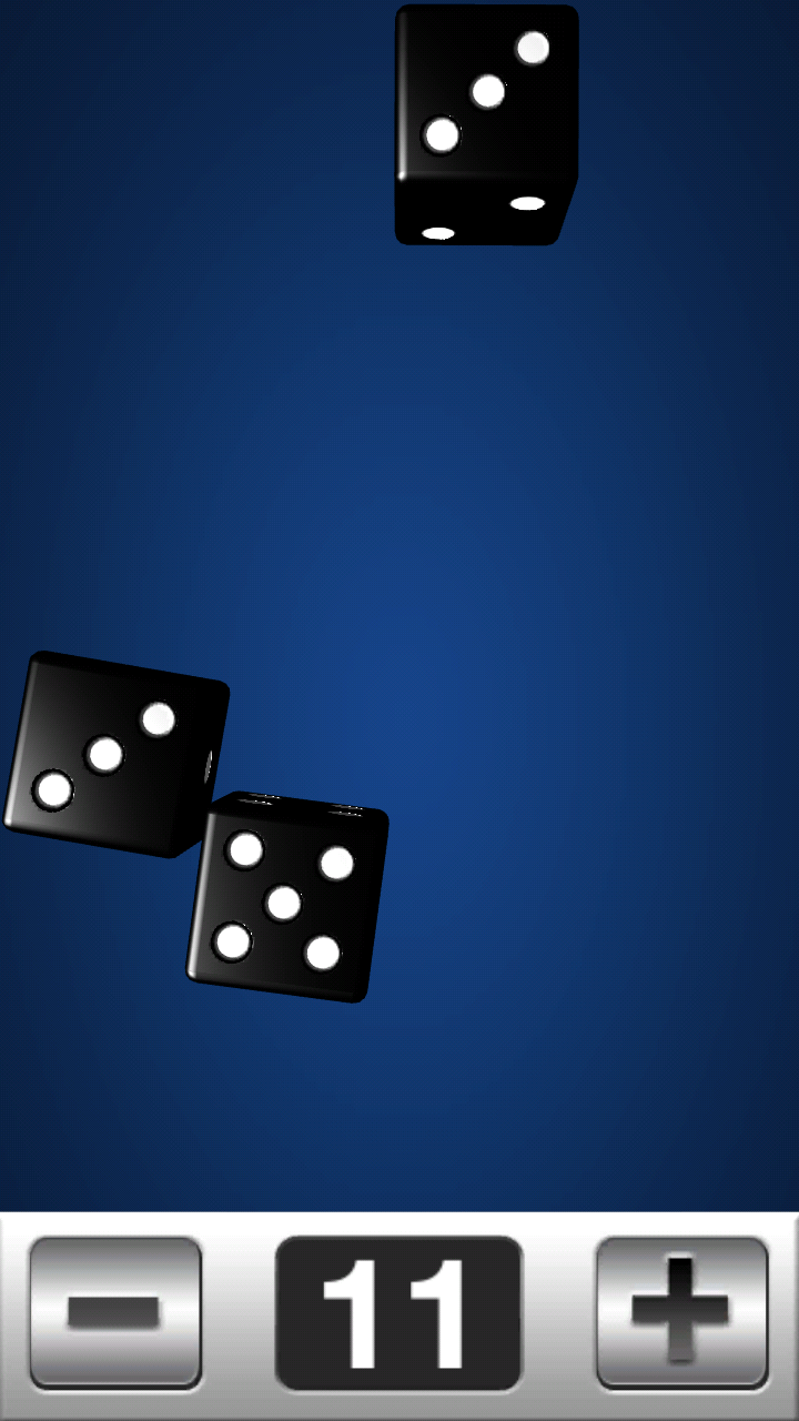 Android application Dice 3D screenshort
