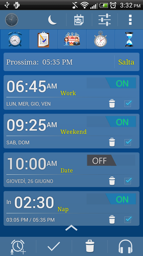 Android application Alarm Plus Millenium screenshort