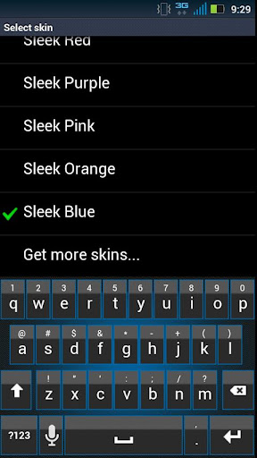 Sleek Blue Keyboard Skin