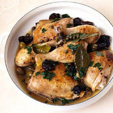 Braised Chicken with Prunes, Olives, and Capers Recipe