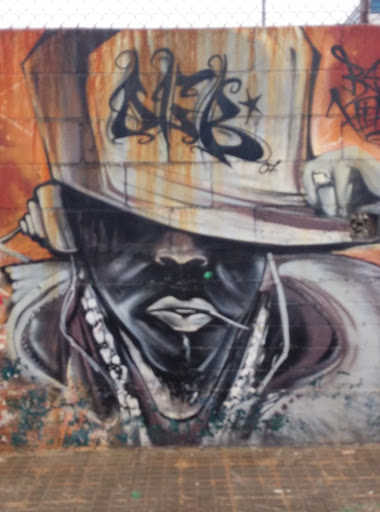 Grafitti Humano Oculto Tras Gorra 