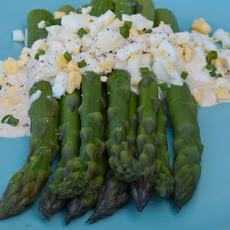 Asparagus Salad with Dijon Mustard Sauce and Chopped Egg