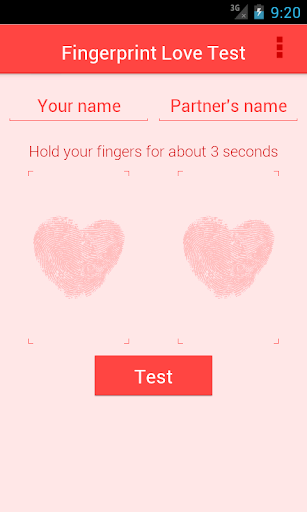 Fingerprint Love Test