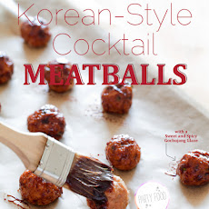 Korean Style Cocktail Meatballs