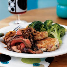 Flank Steak with Caramelized Onions and Balsamic Glaze