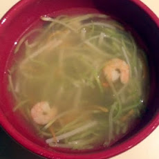 Asian-Inspired Rice Noodle Soup (Microwave)